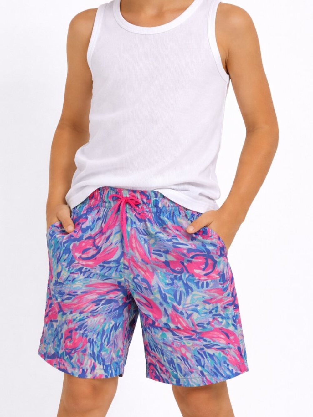 Lilly Pulitzer Boys Swim Trunks Size Small Colorful Summer Tropical Bundle